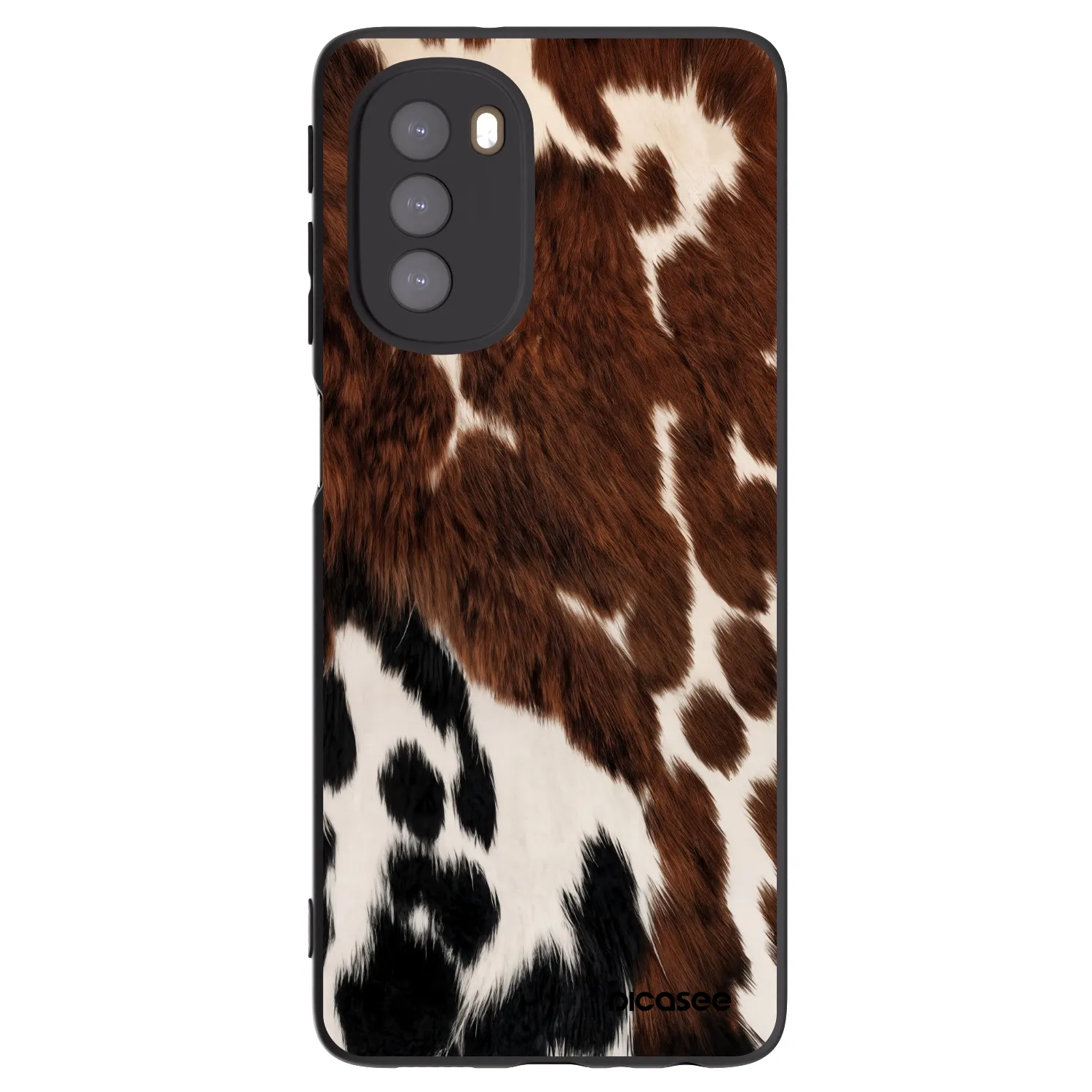 Picasee silikonowe czarne etui na Motorola Moto G51 - Rust