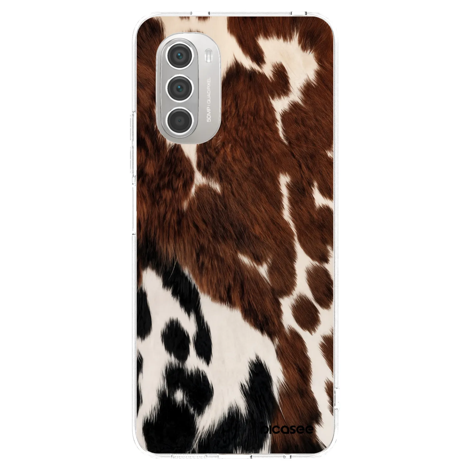 Picasee silikonowe przeźroczyste etui na Motorola Moto G51 - Rust