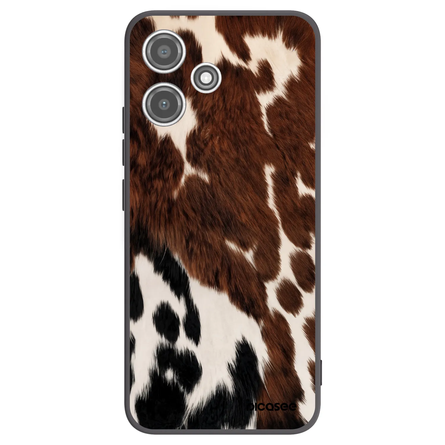 Picasee silikonowe czarne etui na Xiaomi Redmi 12 5G - Rust