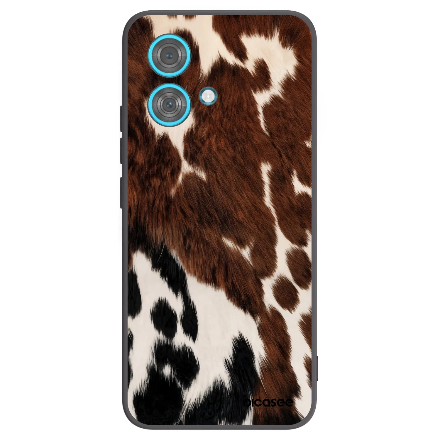 Picasee silikonowe czarne etui na Motorola Edge 40 Neo - Rust