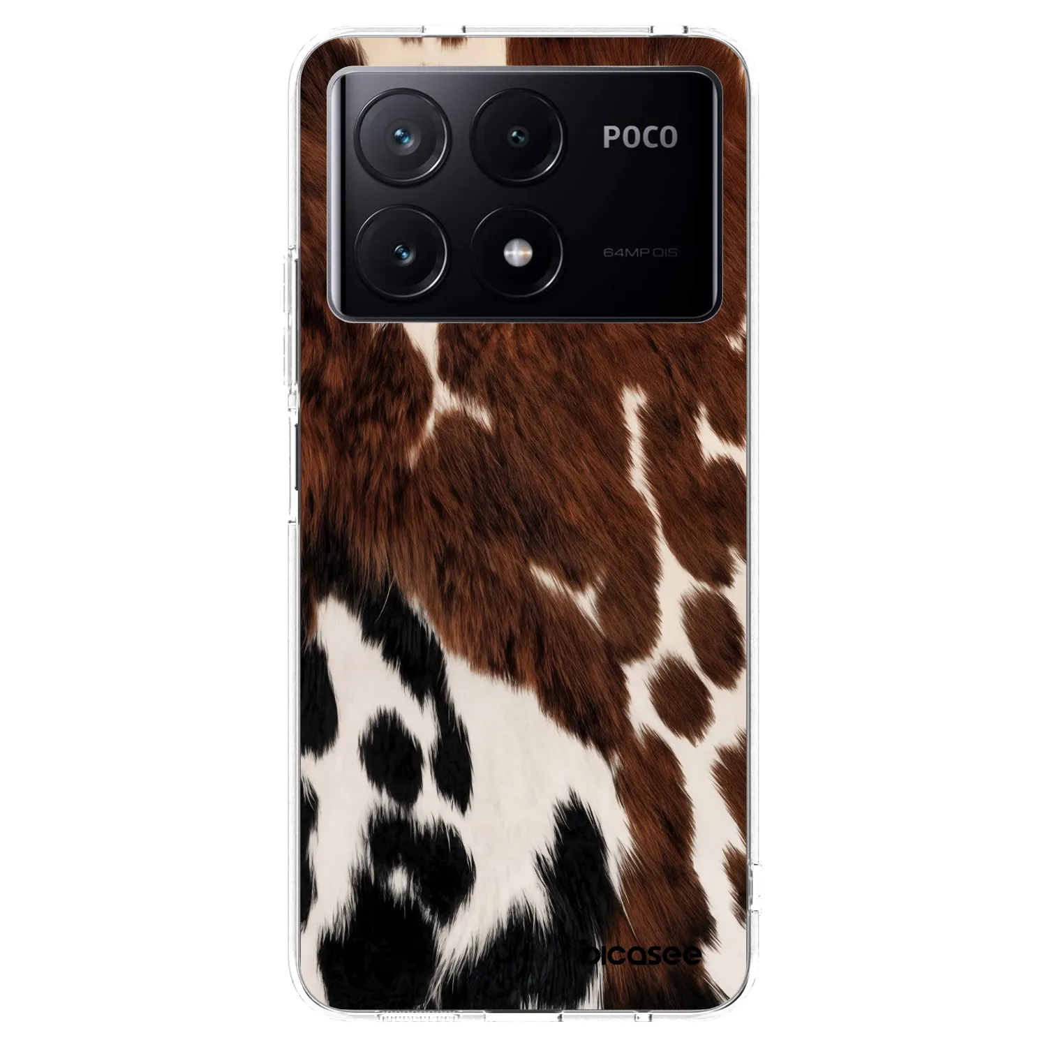 Picasee silikonowe przeźroczyste etui na Xiaomi Poco X6 Pro - Rust