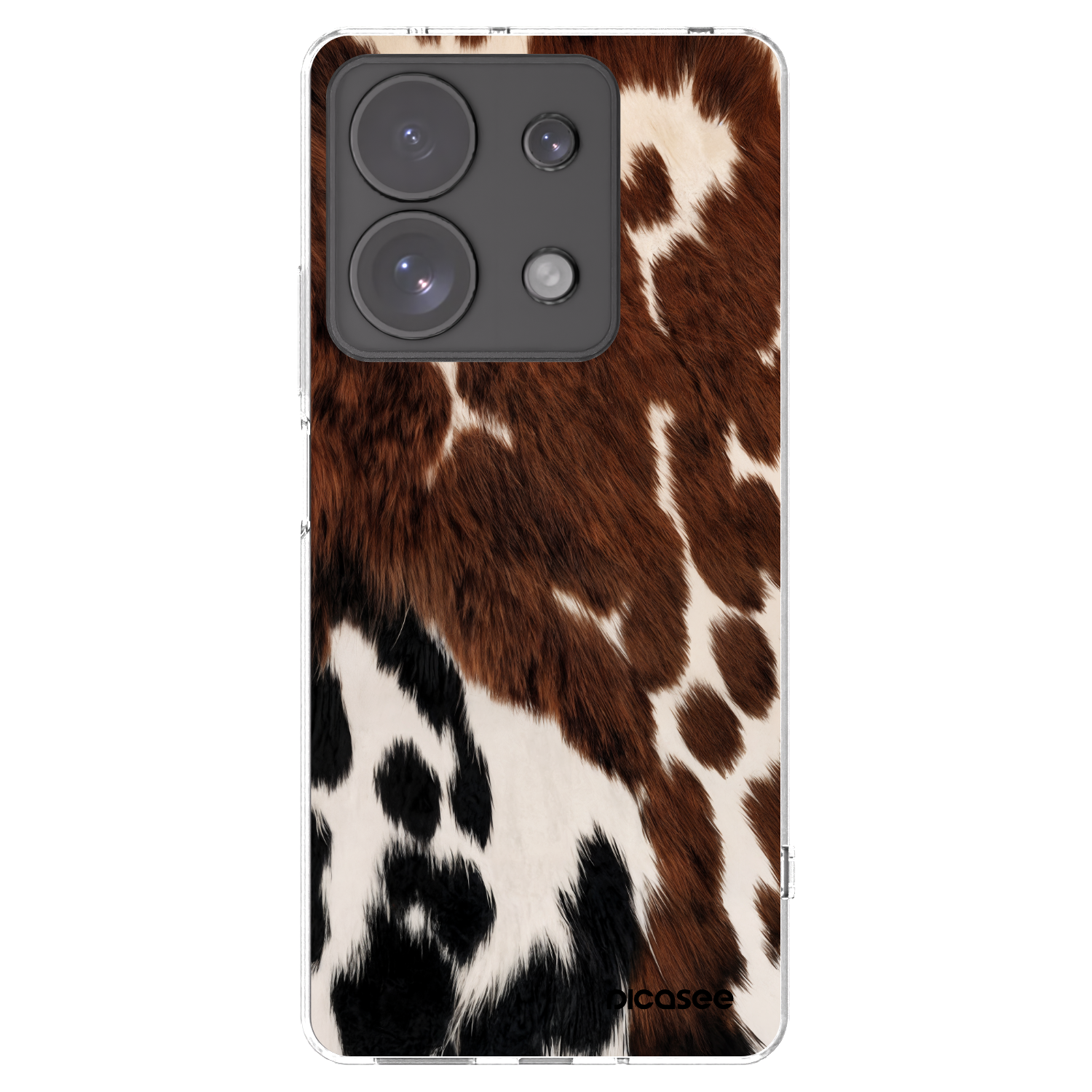 Picasee silikonowe przeźroczyste etui na Xiaomi Redmi Note 13 Pro 4G - Rust