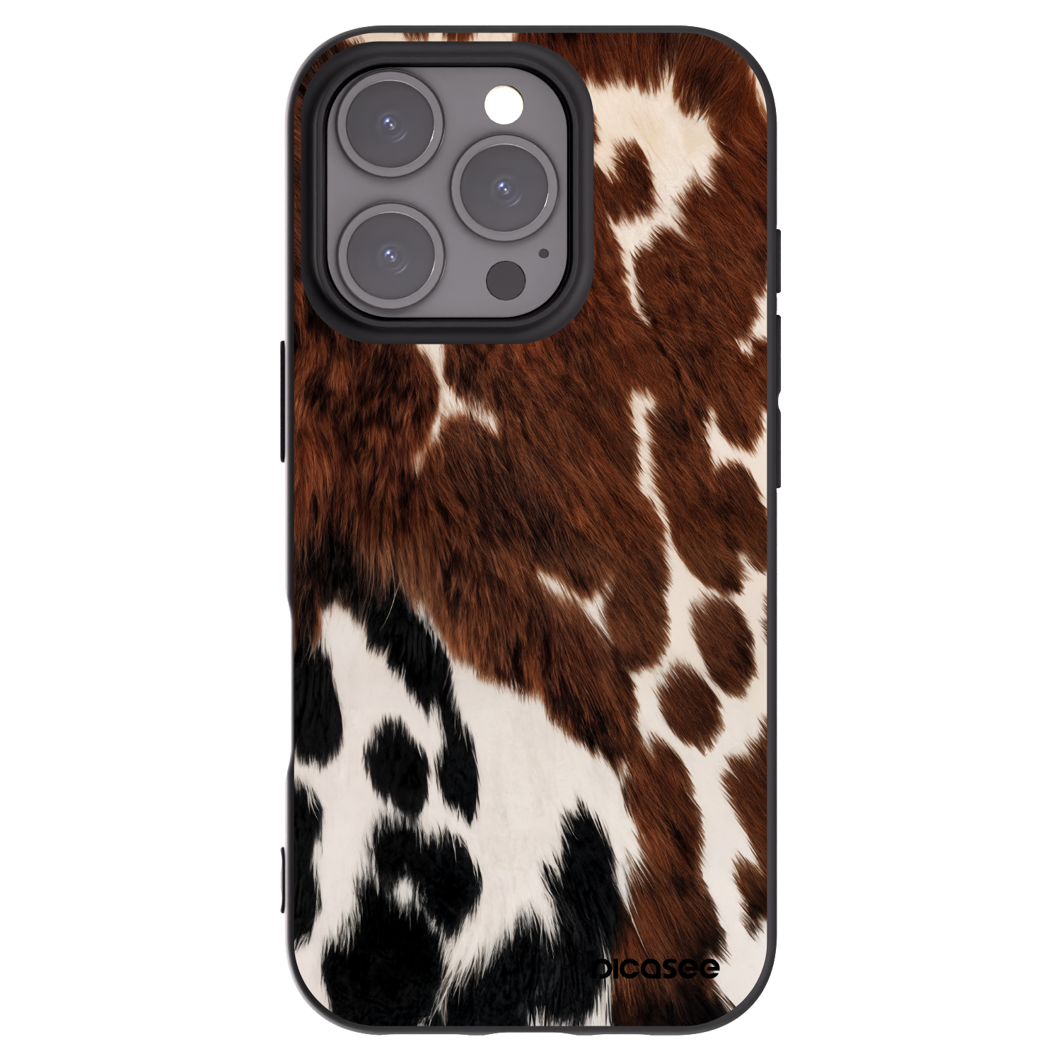 Picasee silikonowe czarne etui na Apple iPhone 16 Pro - Rust