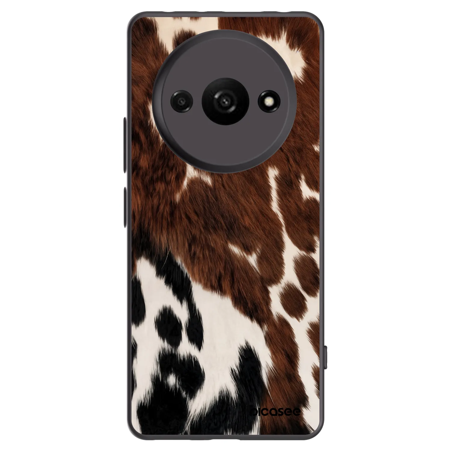 Picasee silikonowe czarne etui na Xiaomi Redmi A3 - Rust