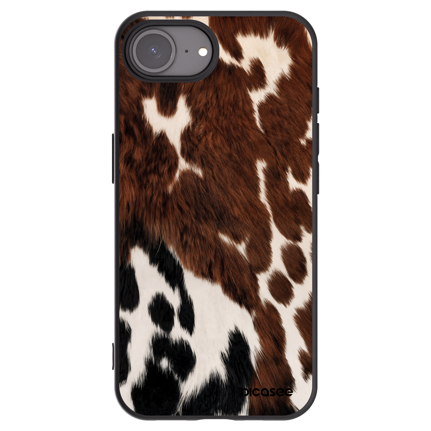 Picasee silikonowe czarne etui na Apple iPhone 16e - Rust