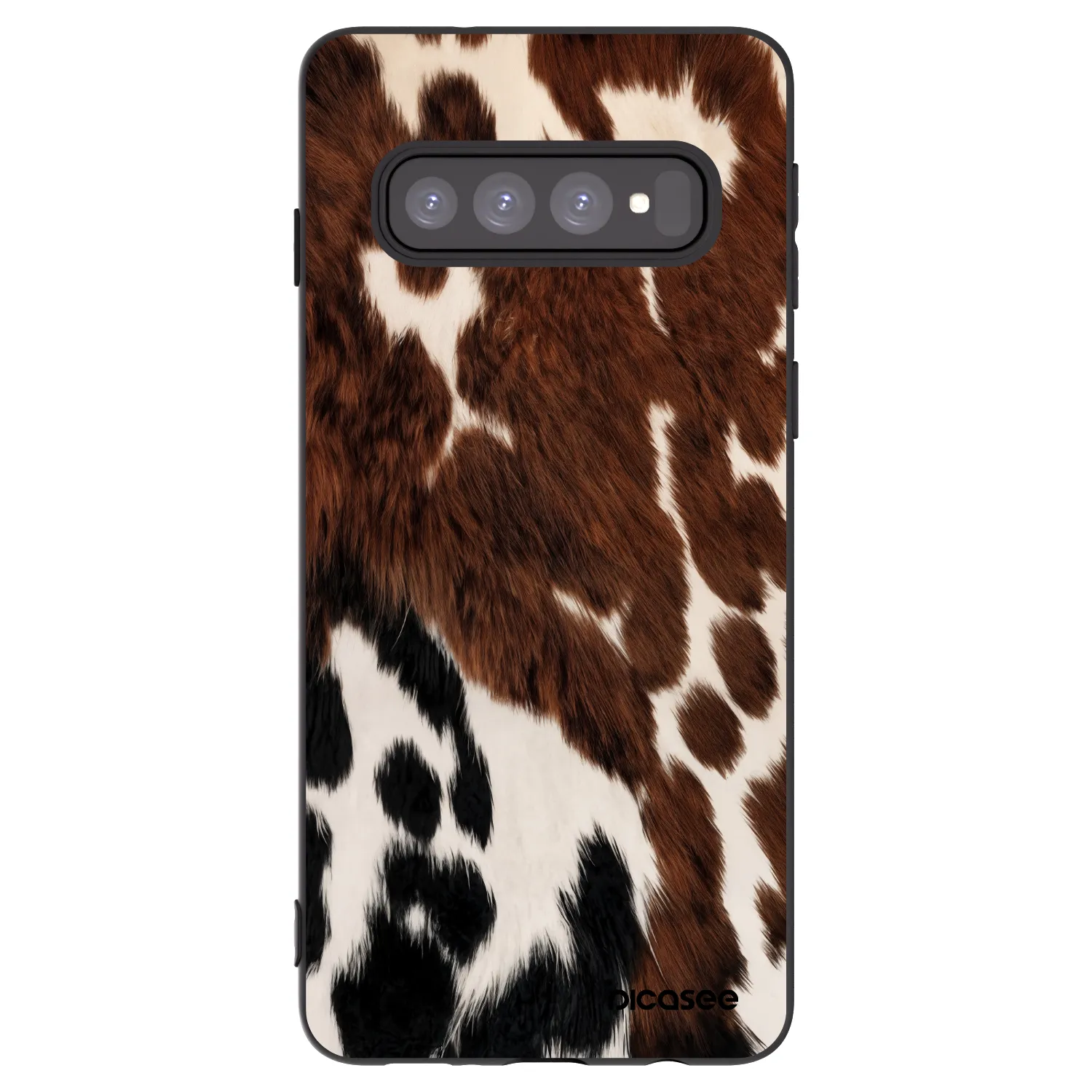 Picasee silikonowe czarne etui na Samsung Galaxy S10 G973 - Rust