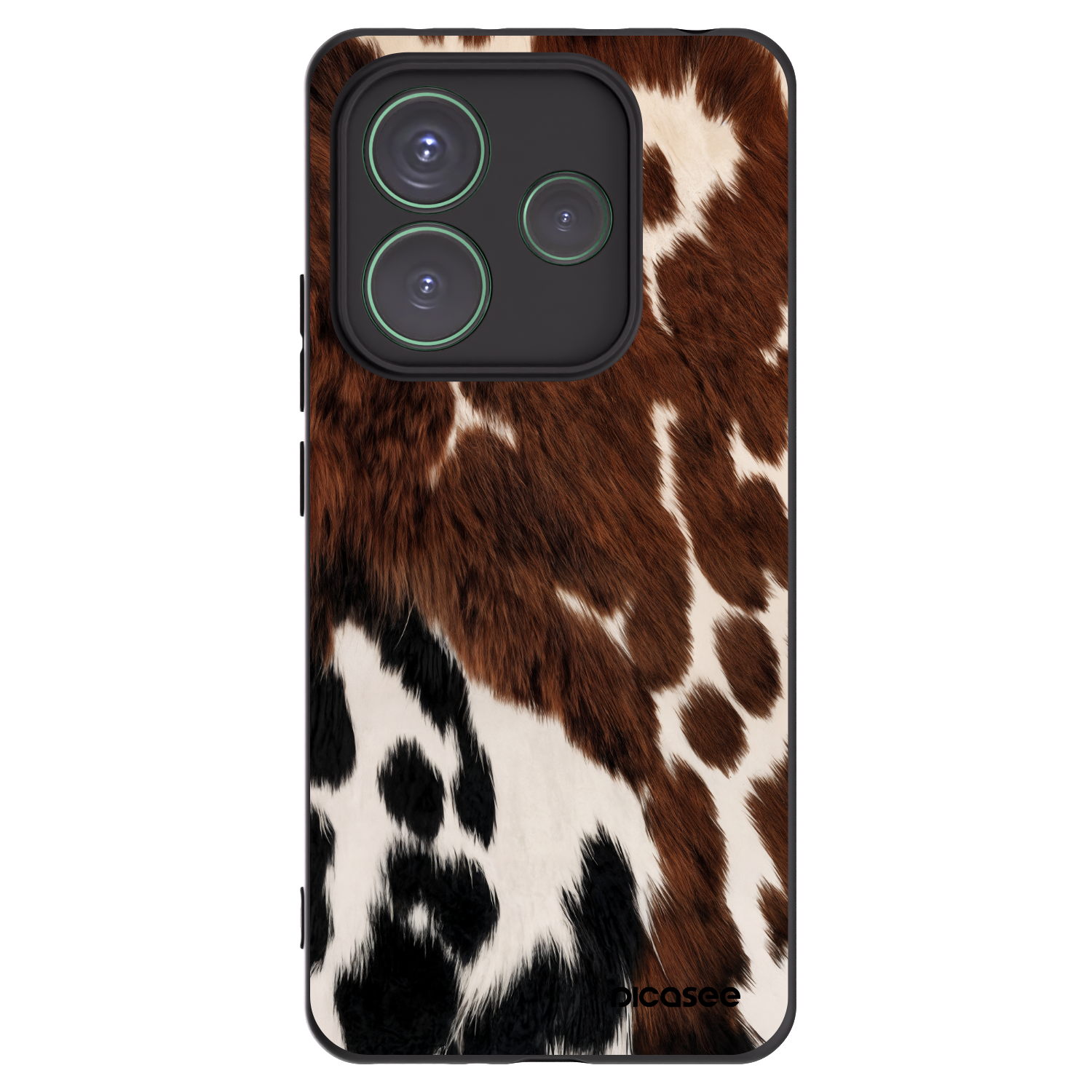 Picasee silikonowe czarne etui na Xiaomi Redmi Note 14 5G - Rust