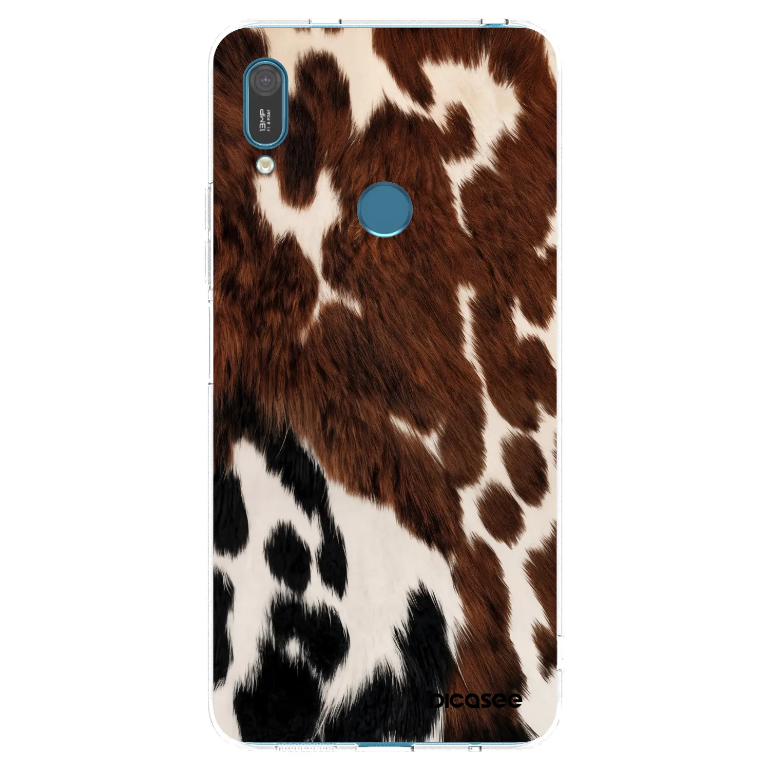 Picasee silikonowe przeźroczyste etui na Huawei Y7 2019 - Rust