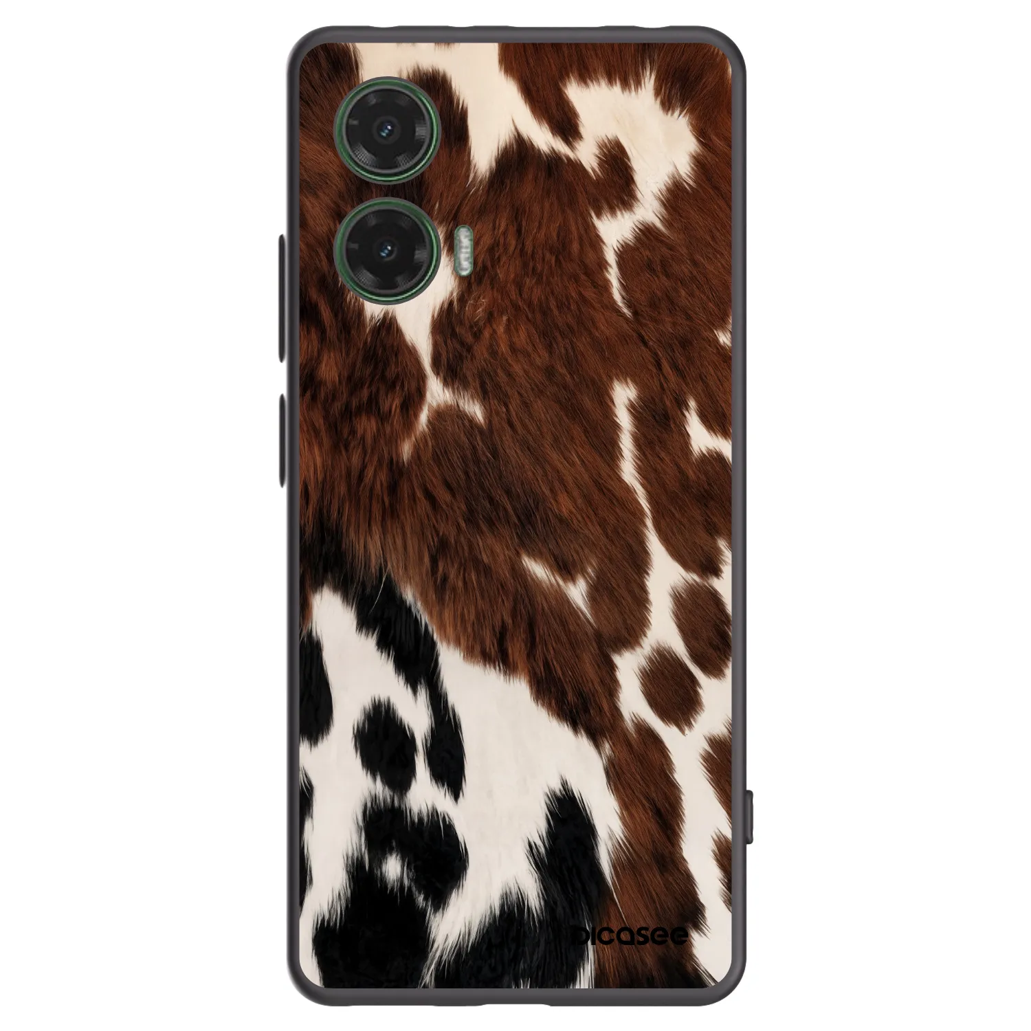 Picasee silikonowe czarne etui na Motorola Moto G35 5G - Rust