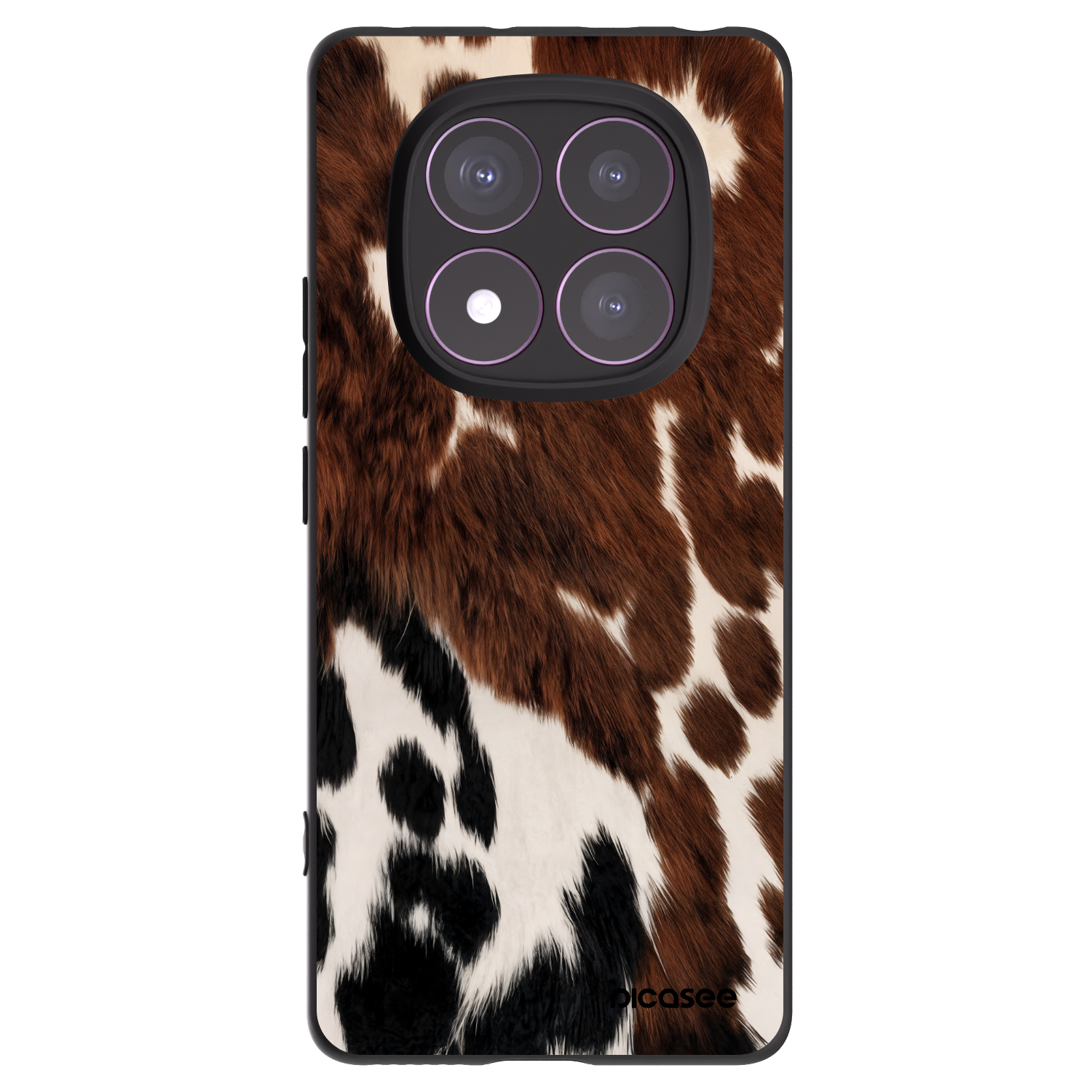 Picasee silikonowe czarne etui na Xiaomi Redmi Note 14 Pro 4G - Rust
