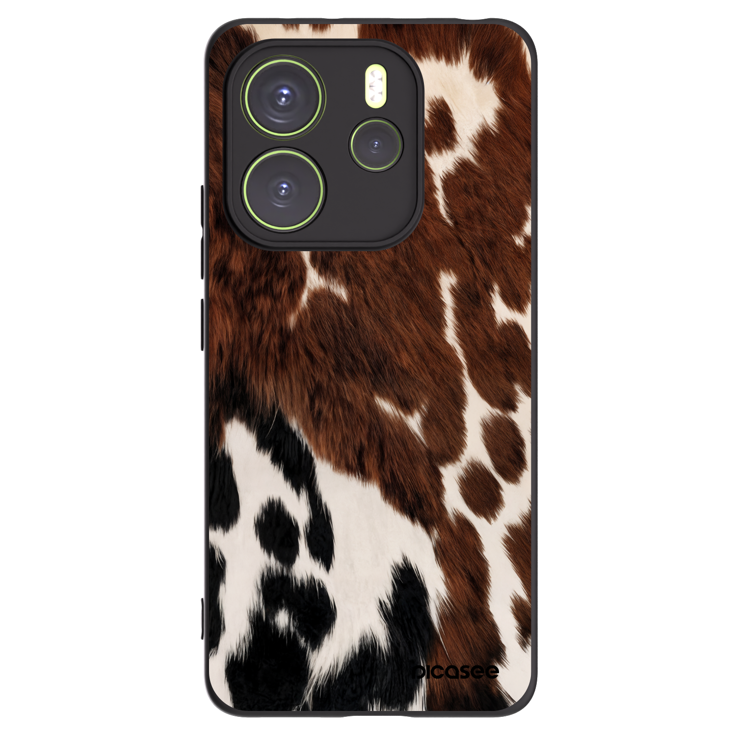 Picasee silikonowe czarne etui na Xiaomi Redmi Note 14 4G - Rust