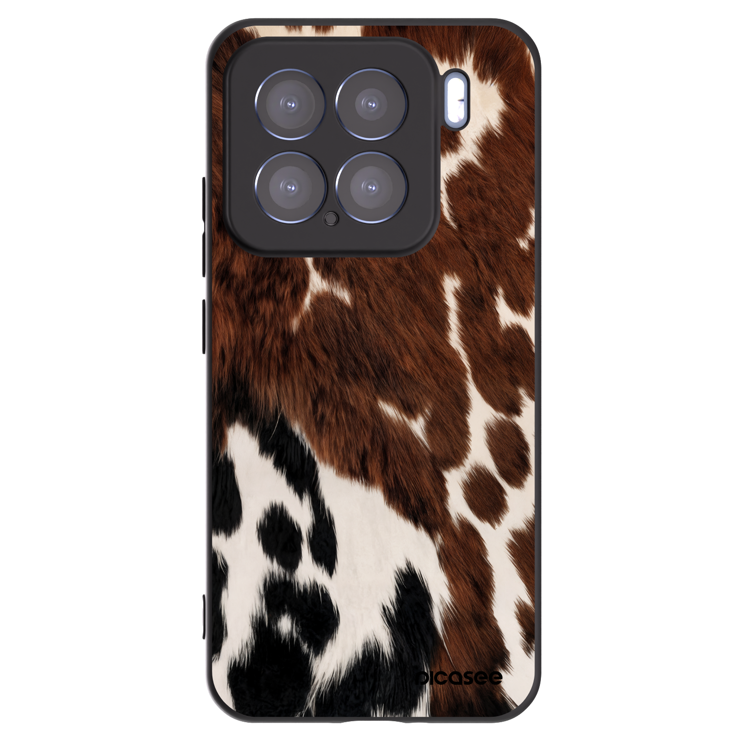 Picasee silikonowe czarne etui na Xiaomi 15 - Rust