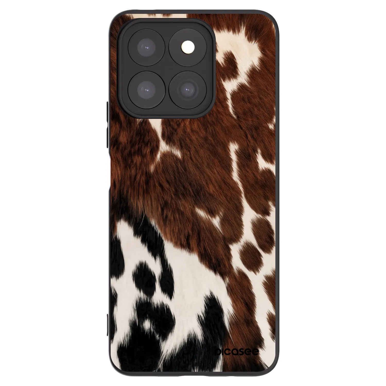 Picasee silikonowe czarne etui na Honor X8c - Rust