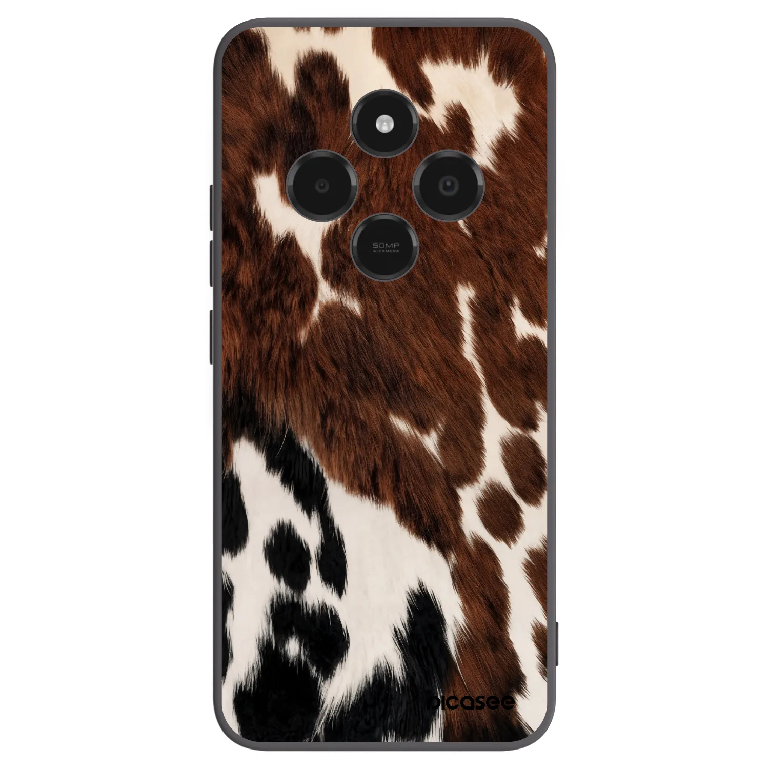 Picasee silikonowe czarne etui na Xiaomi Poco C75 - Rust
