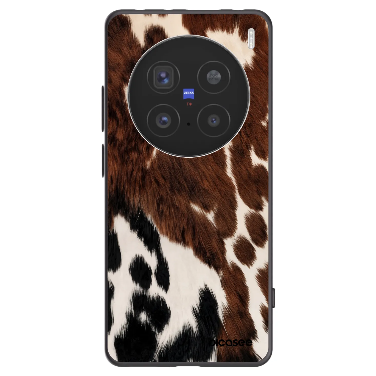 Picasee silikonowe czarne etui na Vivo X200 Pro - Rust