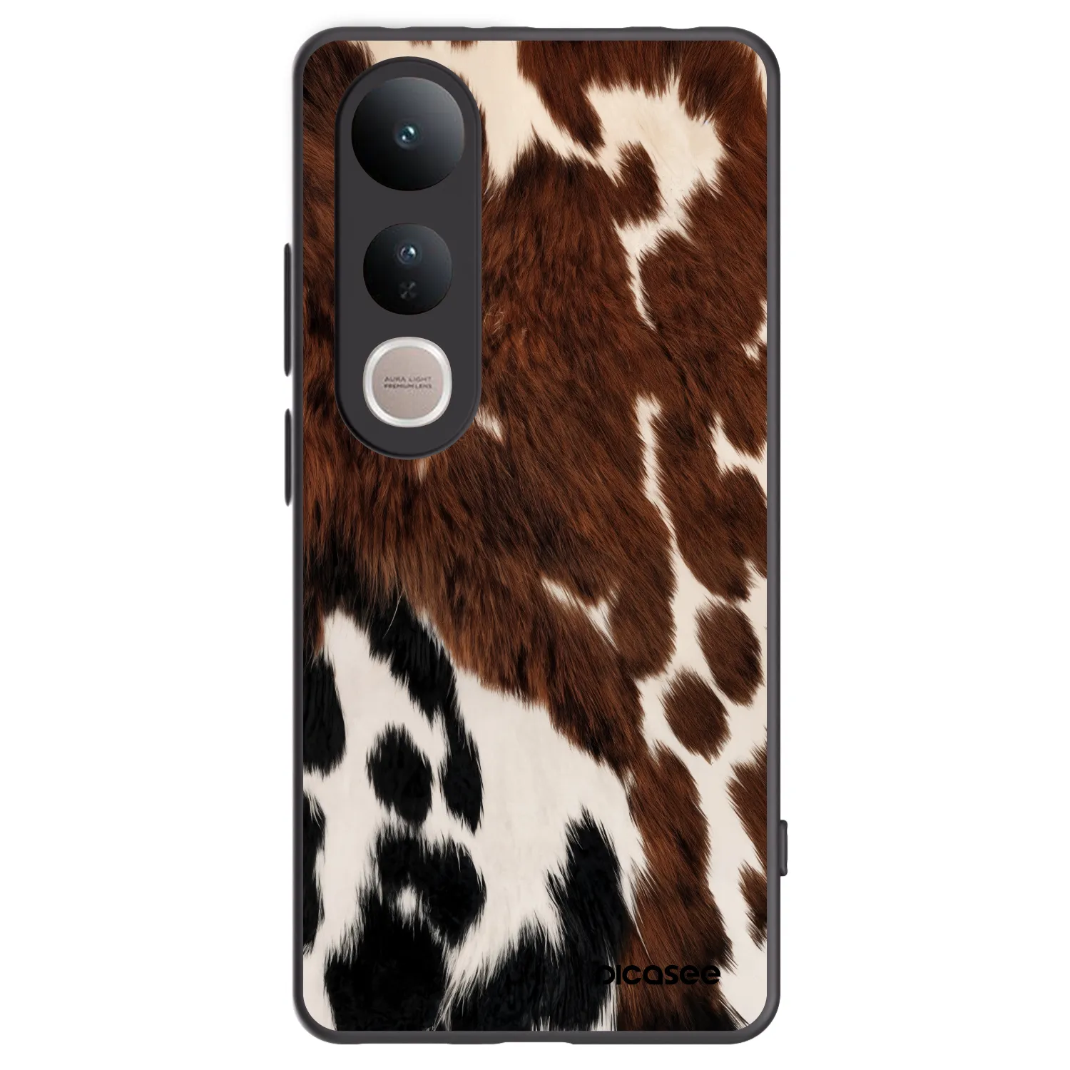 Picasee silikonowe czarne etui na Vivo V50 Lite 5G - Rust