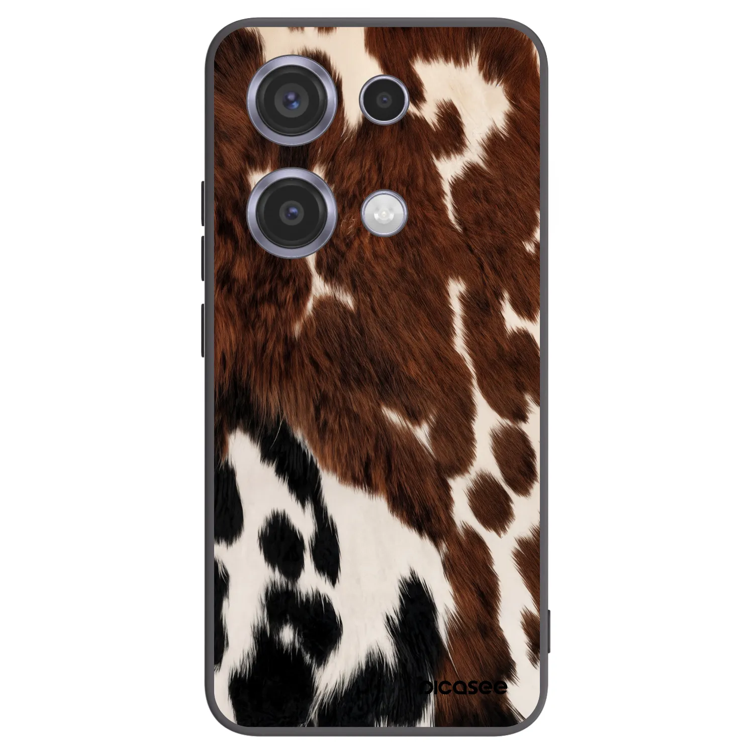 Picasee silikonowe czarne etui na Xiaomi Redmi Note 14S - Rust