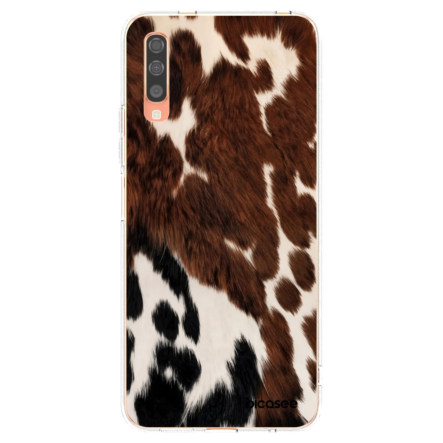 Picasee silikonowe przeźroczyste etui na Samsung Galaxy A70 A705F - Rust