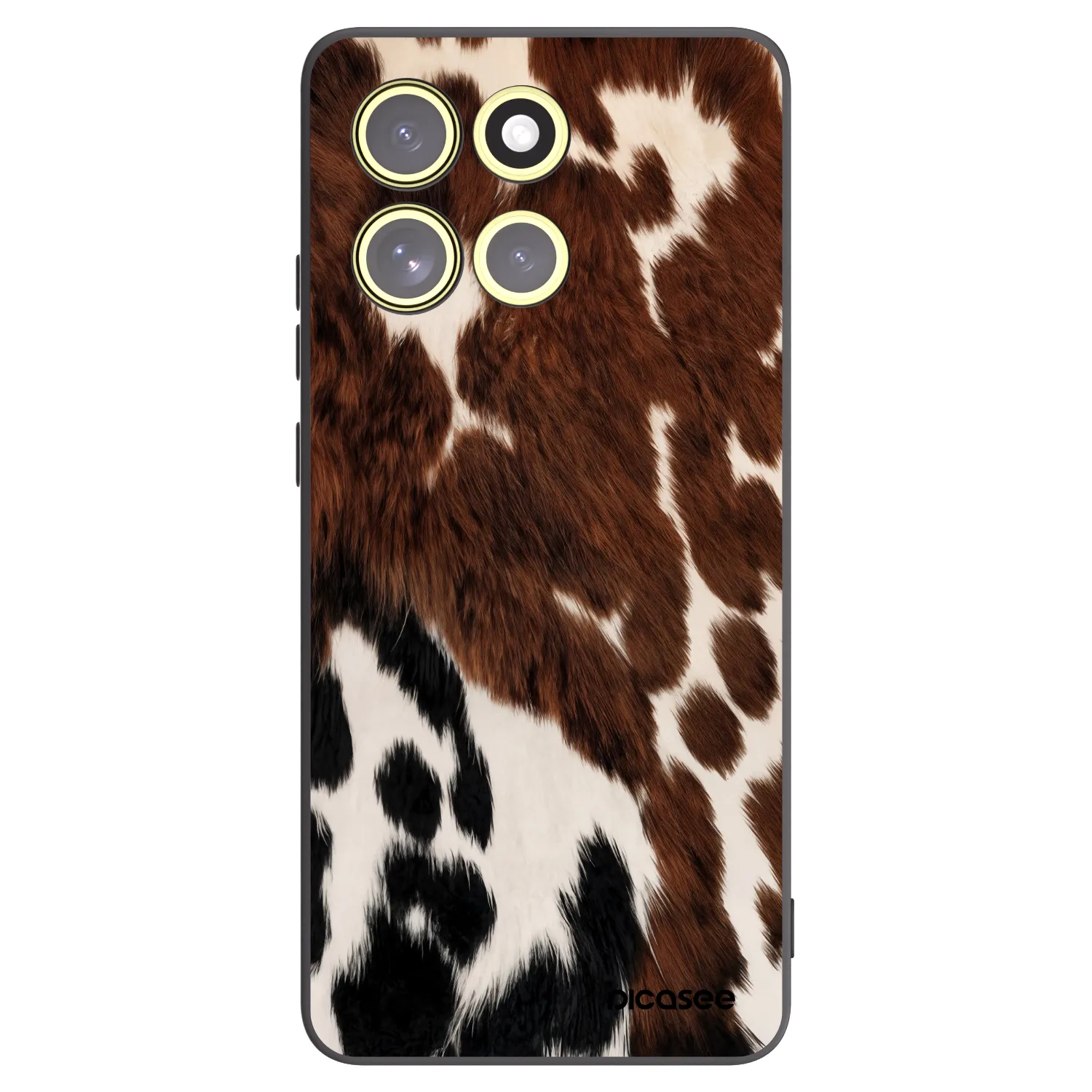 Picasee silikonowe czarne etui na Motorola Moto G86 5G - Rust