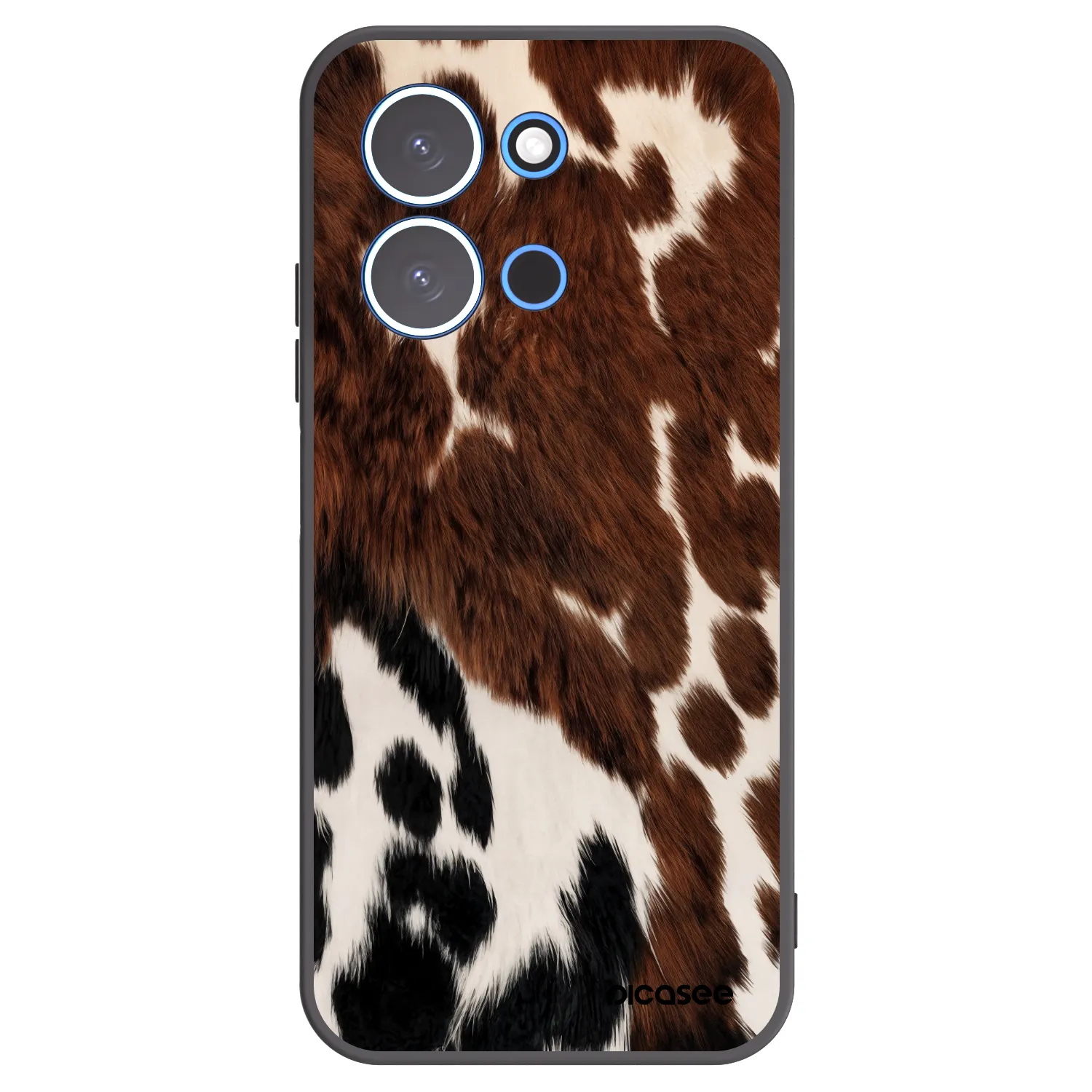 Picasee silikonowe czarne etui na Xiaomi Redmi 15C 4G - Rust