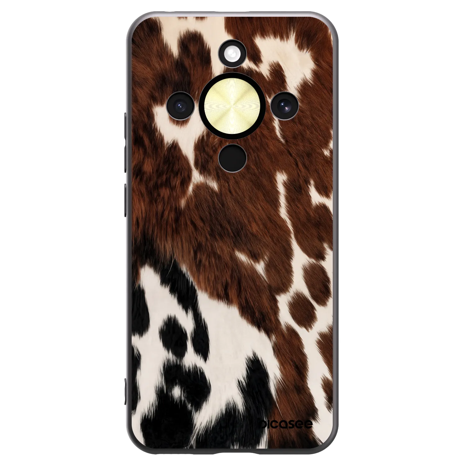 Picasee silikonowe czarne etui na Honor Magic8 Lite 5G - Rust