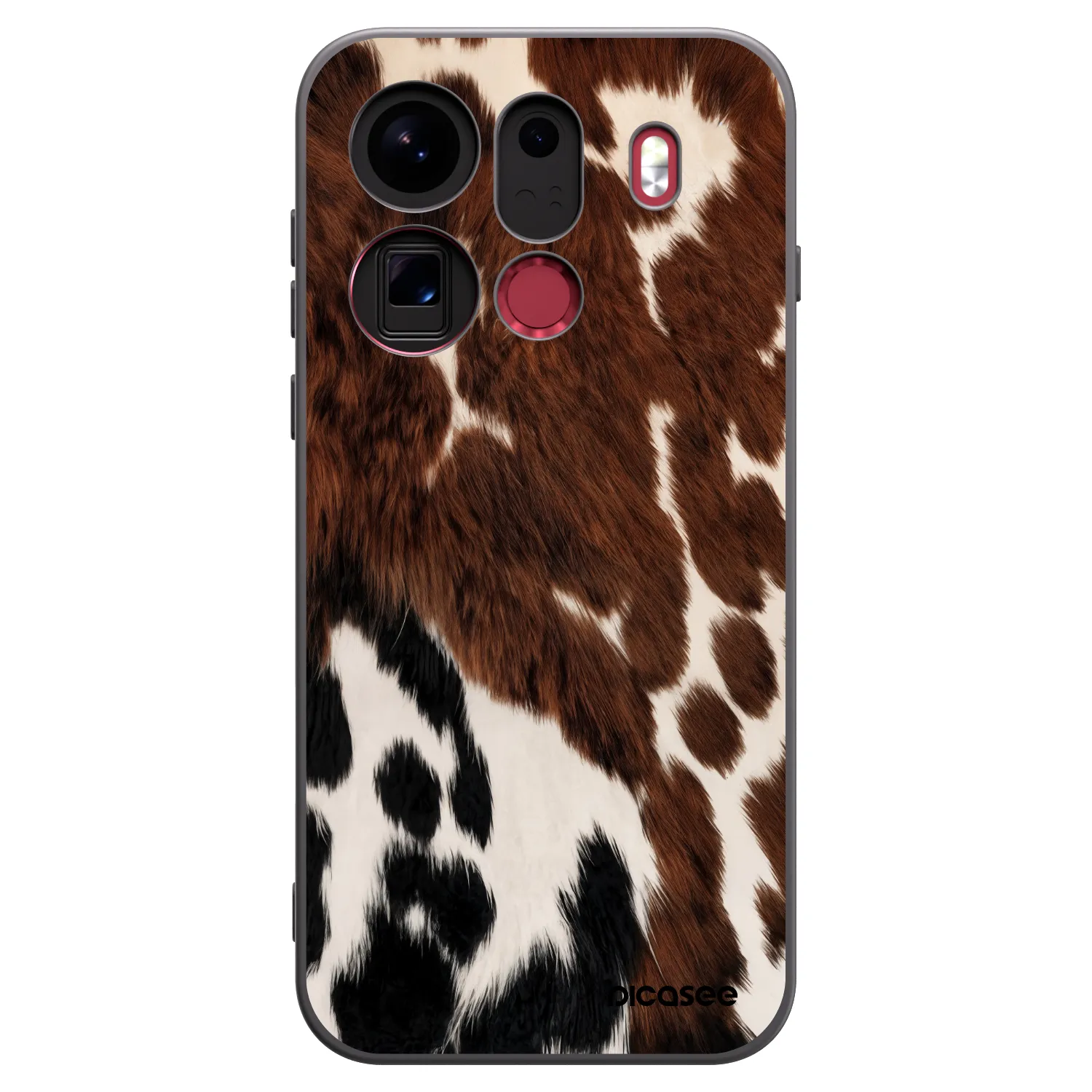 Picasee silikonowe czarne etui na OPPO Find X9 Pro - Rust
