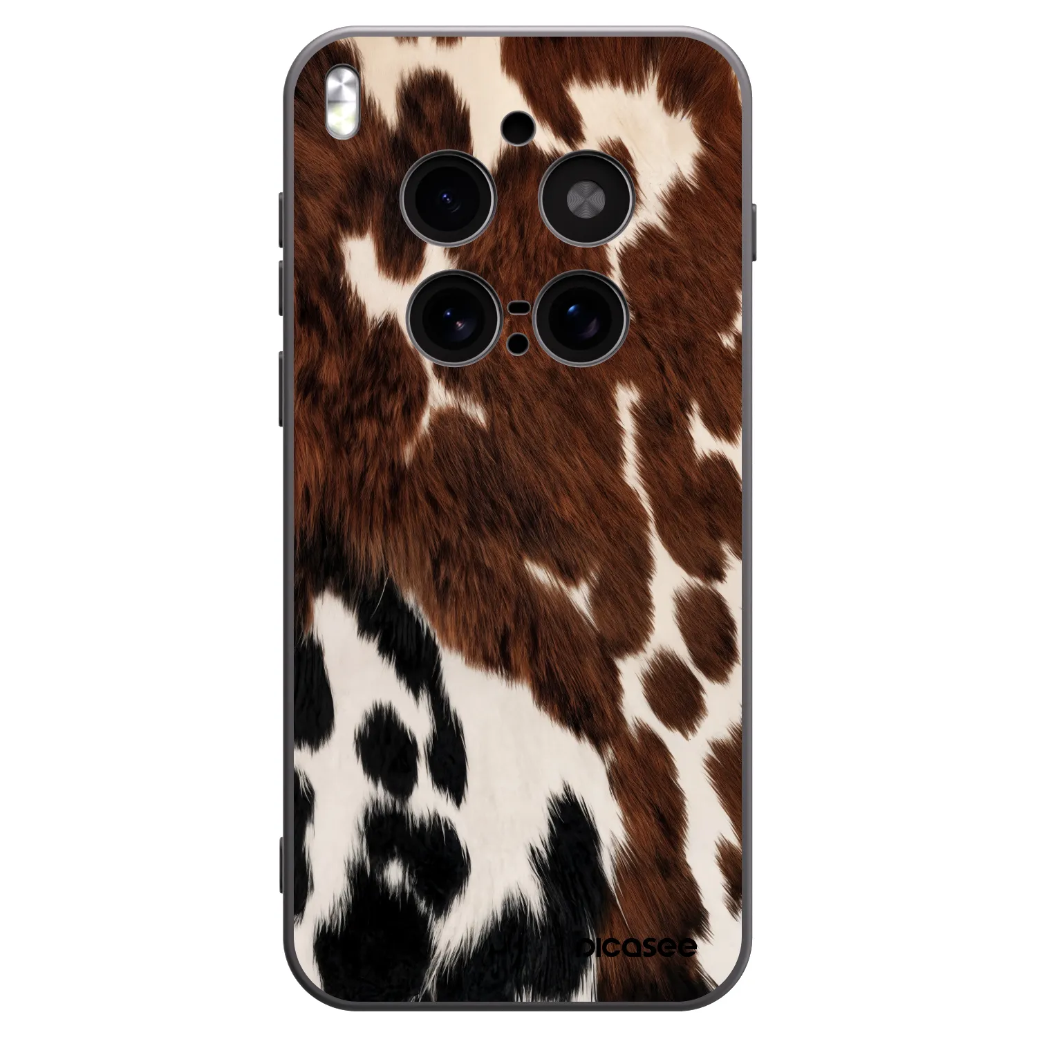 Picasee silikonowe czarne etui na Vivo X300 Pro - Rust