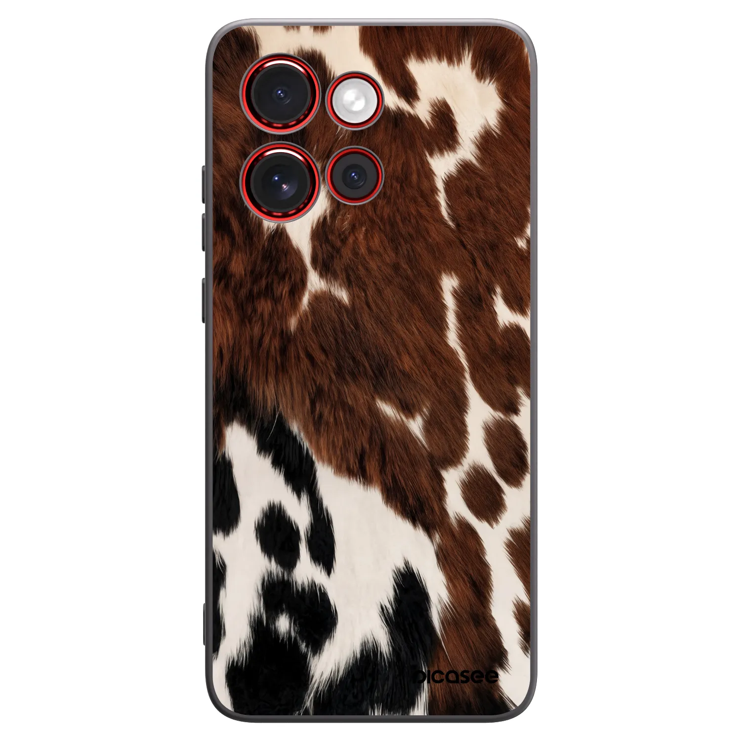Picasee silikonowe czarne etui na Motorola Edge 60 Neo 5G - Rust