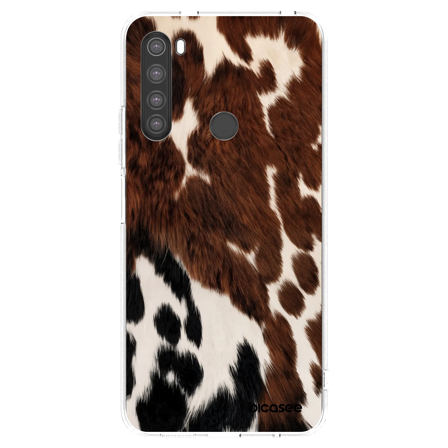 Picasee silikonowe przeźroczyste etui na Xiaomi Redmi Note 8 - Rust