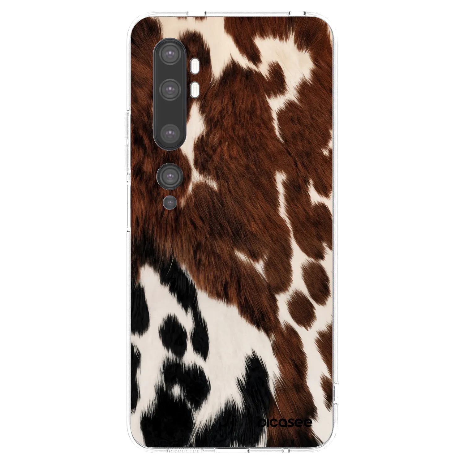 Picasee silikonowe przeźroczyste etui na Xiaomi Mi Note 10 (Pro) - Rust