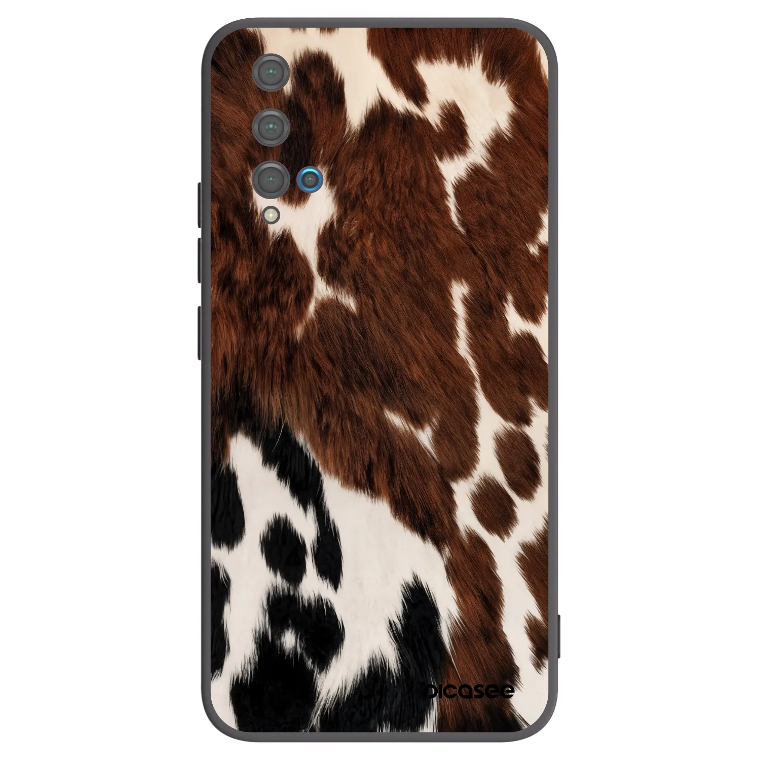 Picasee silikonowe czarne etui na Huawei Nova 5T - Rust