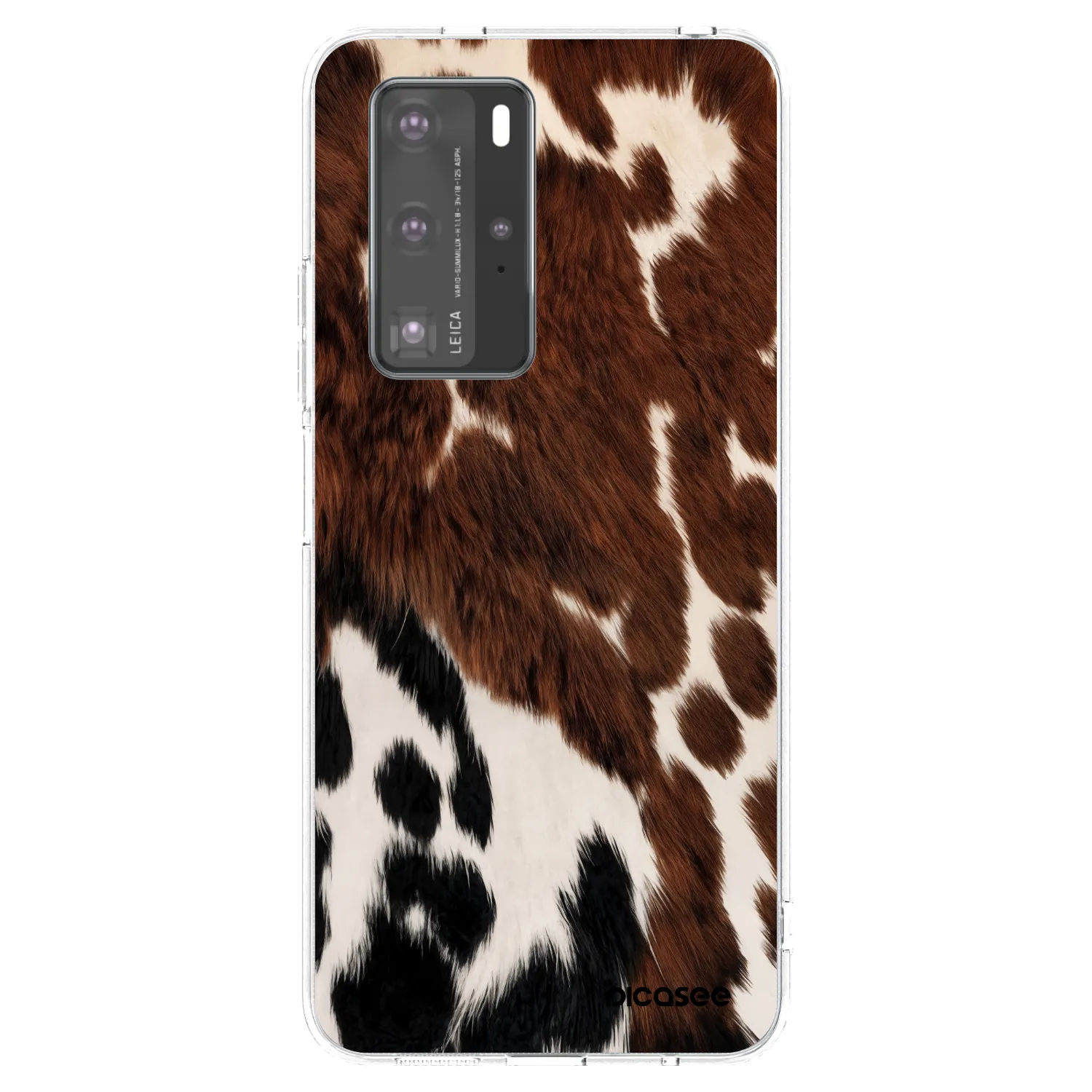 Picasee silikonowe przeźroczyste etui na Huawei P40 Pro - Rust