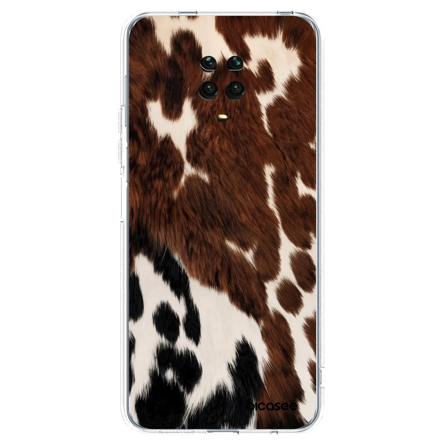 Picasee silikonowe przeźroczyste etui na Xiaomi Redmi Note 9 Pro - Rust