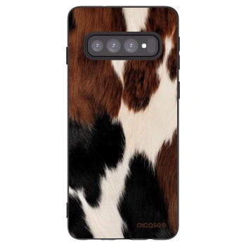 Picasee silikonowe czarne etui na Samsung Galaxy S10 G973 - Rodeo