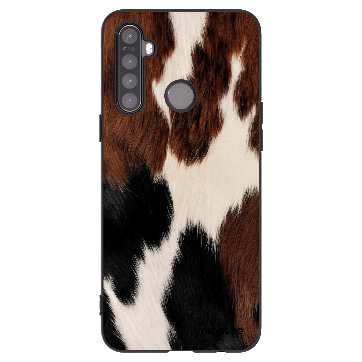 Picasee silikonowe czarne etui na Realme 5 - Rodeo