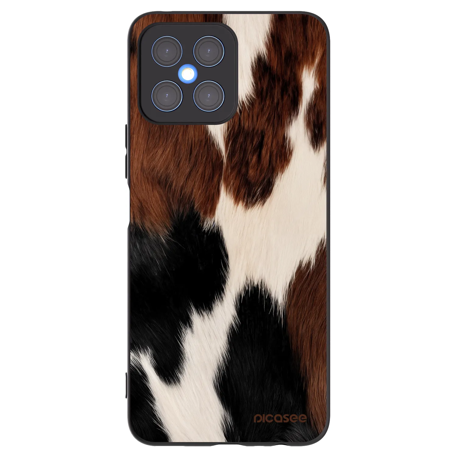 Picasee silikonowe czarne etui na Honor X8 4G - Rodeo