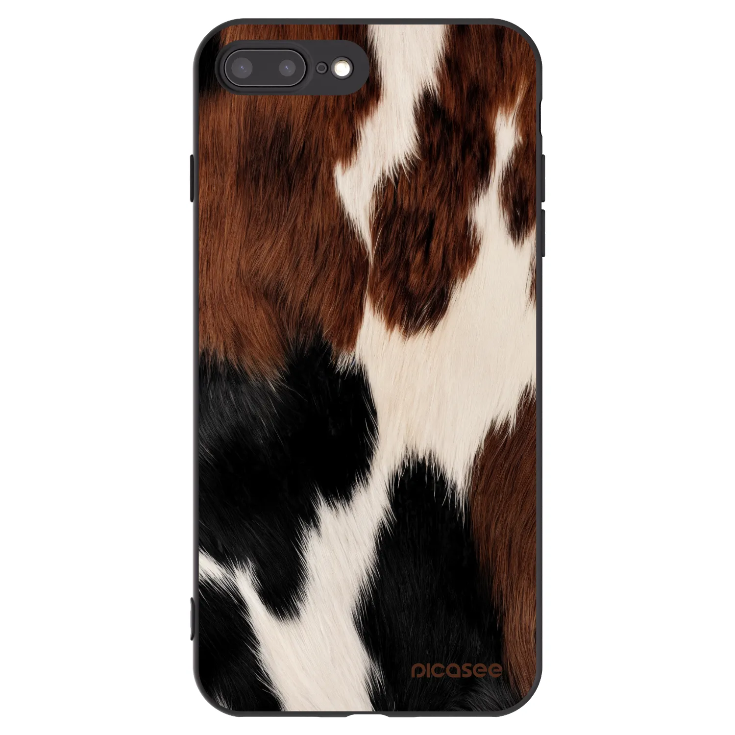 Picasee silikonowe czarne etui na Apple iPhone 8 Plus - Rodeo