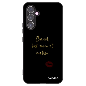 Picasee silikonowe czarne etui na Samsung Galaxy A54 5G A546B - Cursed