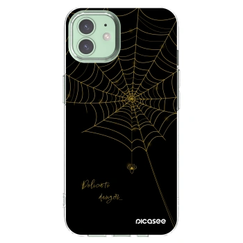 Picasee silikonowe przeźroczyste etui na Apple iPhone 12 - Delicate danger