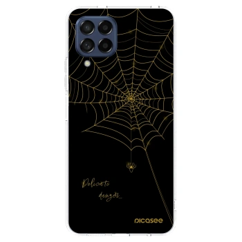 Picasee silikonowe przeźroczyste etui na Samsung Galaxy M53 5G - Delicate danger