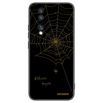 Picasee silikonowe czarne etui na Honor 70 - Delicate danger