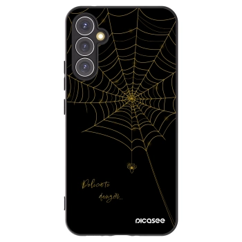 Picasee silikonowe czarne etui na Samsung Galaxy A34 5G A346B - Delicate danger