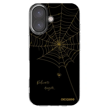 Picasee silikonowe przeźroczyste etui na Apple iPhone 16 - Delicate danger