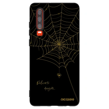 Picasee silikonowe czarne etui na Huawei P30 - Delicate danger