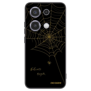 Picasee silikonowe czarne etui na Xiaomi Redmi Note 14S - Delicate danger