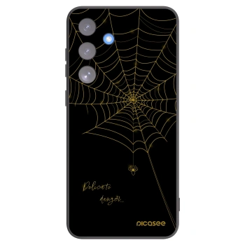 Picasee silikonowe czarne etui na Samsung Galaxy S25 FE 5G - Delicate danger
