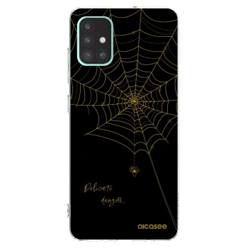 Picasee silikonowe przeźroczyste etui na Samsung Galaxy A51 A515F - Delicate danger