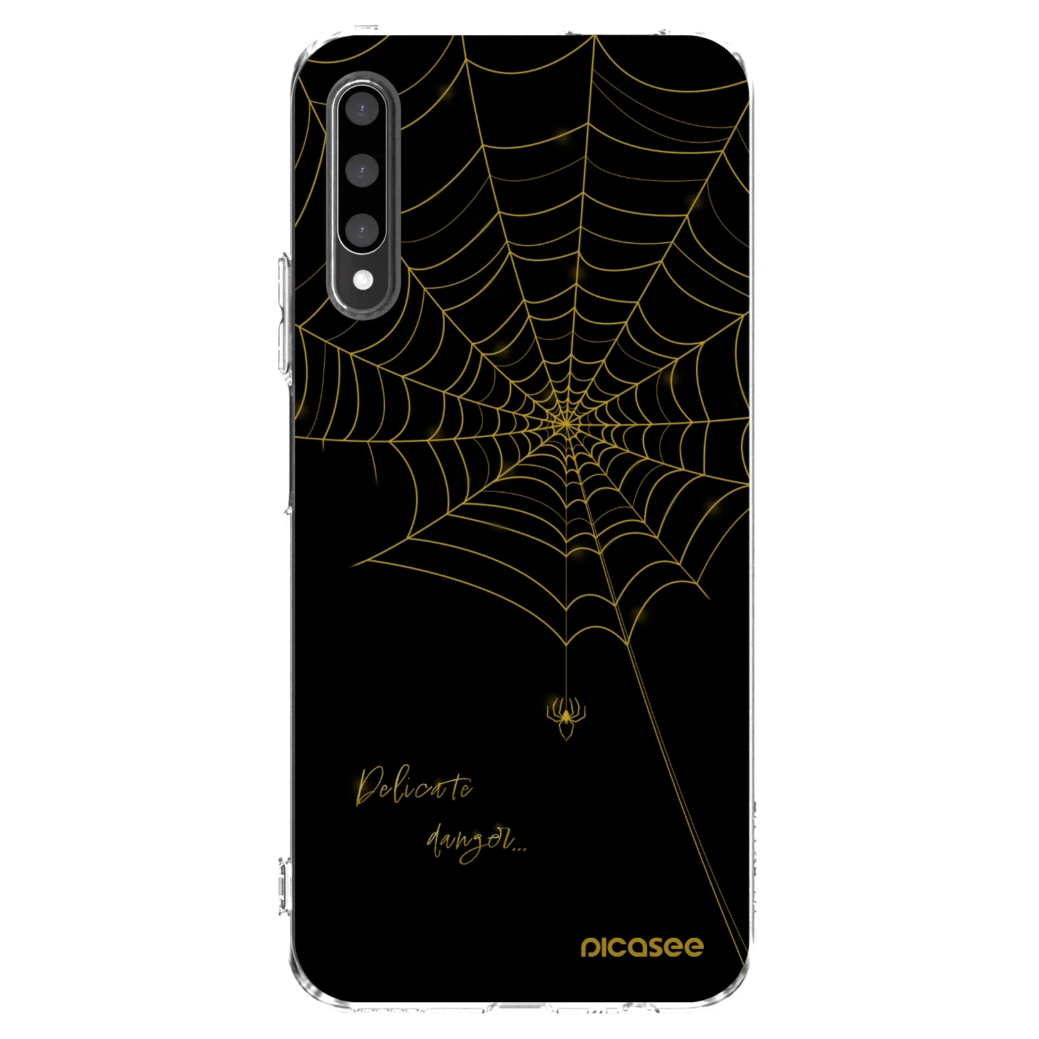Picasee silikonowe przeźroczyste etui na Honor 9X Pro - Delicate danger