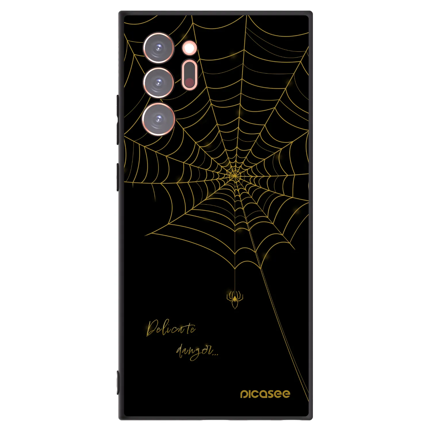 Picasee silikonowe czarne etui na Samsung Galaxy Note 20 Ultra - Delicate danger