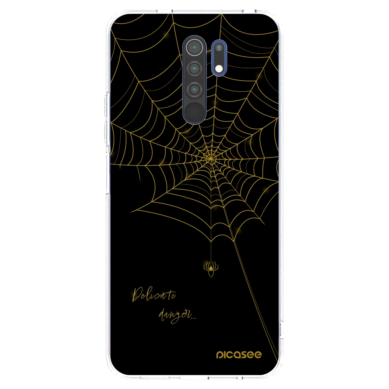 Picasee silikonowe przeźroczyste etui na Xiaomi Redmi 9 - Delicate danger